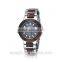 Handmade 100% Natural Wood Watch Quartz Stainless Steel Back Watch