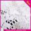 Snowflake embroidery design guipure lace fabric PU leather garment lace fabric polyester mesh lace