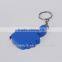 Thumbs up shape mini steel keyring tape measure