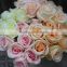 wholesale artificial silk rose flower head