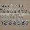 3d diversiform metal steel numbers sign