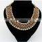  Best Sale Latest Popular Elegant Bright Fluorescent Color Crystal and Resin Alloy Charm& Statement Necklace in Stock