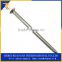 Eletrogalvanized steel counter-sunk head smooth shank 3/8" masonry stub nail