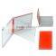 Multi-function plastic portable makeup mirror with name card holder
