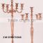 Raw Aluminium Candle Stand / Candlebra / Candle Holder 5 Arms 58 & 41 cm Suitable for Wedding & Christmas Decoration
