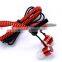 Mobile phone accessories Tangle free zipper earphone with mic