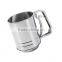 3 Cup Stainless Steel Handle Flour Sifter