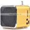 Best fm radio portable mini speaker with usb charger