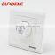 British standard white PC panel fan speed controller 500W wall switch with indicator light