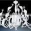 Modern Designer Replica Lighting Red Flat Crystal Chandelier Light