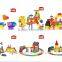plastic zoo animal intellect building blocks toys for kids