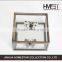 homeidea metal glass jewelry box