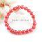 Natural Rhodochrosite bracelet female fashion gem crystal bracelet hand decorated with a single circle of natural color jewelry