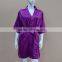 Fancy purple short matte stretch satin nightgown/pajamas