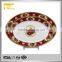 ceramic dinner plate, porcelain food divider plate, food divider plate