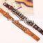 Punk Cool Men Womens Wide Genuine Leather Belt Bracelet Cuff Wristband Bangle
