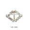 Zinc alloy bra ornament buckle with rhinestones