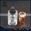 Luxury and square glass bottle with cap and brush sealing nail polish glass bottles