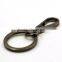 shiny gunmetal alloy snap hook key chains