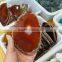natural red agate slice crystal stone with different sizes for decorations