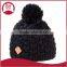 Cute winter beanie with pom on top