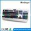 OEM white mac keyboard in colorful rainbow backlit