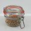 150ml Clear Hermetic Glass Spice Jar with Metal Clip and Silicon Ring & Glass Candy Jar