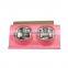 Chi-buy, M+M Double Dinner Pet Bowl Dog Feeder Bowl