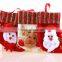 J12 Gold foil wholesale christmas decorations small Christmas socking