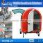 China Street Mobile Metal Hot Dog Food Kiosk,Stainless Steel Food Service Carts with Wheels