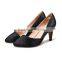 The High Quality Leopard Leather Pumps Dress Shoes Fancy Horsehair Genuine Leather High Heel Office Ladies Shoes CP6662