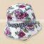 100% Polyester Promotion Popular Custom Printed Floral Bucket Hats