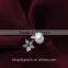 Pure White Resizable Open Size Latest Design Natural Freshwater Pearl Silver Ring