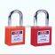 Top Qualityt 38MM ABS Body & Steel Shackle Multi Color Safety Padlock