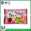 The factory price custom mid heat seal pouch/plastic middle sealed bags for candy snack