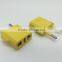 Top quality copper usa to eu plug adapter
