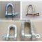 stainless steel long dee type shackle, adjustable shackle price