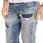 Biker Jeans Blue Denim jeans pantalon (LOTK093)