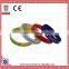 2016 Factory Supply Green Silicone Color Filled Wrist Band Personalized Debossed Silicone Bracelet Wristband