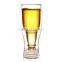 330 ml double wall beer glass with colored logo printing