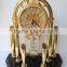 Elegant Gold Gilt Crystal and Brass Mantel Clock,/Shelf Clock, Decorative Clock Table Clock/Desk Clock