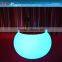 PE material led corner table,bar lighting table for the coffee shop,led rechargeable colors changing table