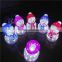 Customized shape LED 3d led snowman light for decorating