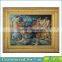 Classical Wood Frame with Golden Foil for Wall Art