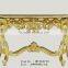 Marble top antique gold console table for living room ME-0432-01