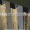 Promotional crystal pillars with bubbles for partition wall