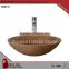 Home essential red granite marble hand basin