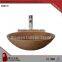 Home essential red granite marble hand basin