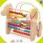 2017 wholesale hot-selling wooden colorful beads toys W11B086