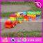 2015 Colorful wooden toy blocks train for kids,Fashionable children 18PCS Wooden toy train,Lovely Baby Wooden Toy Train W05C014